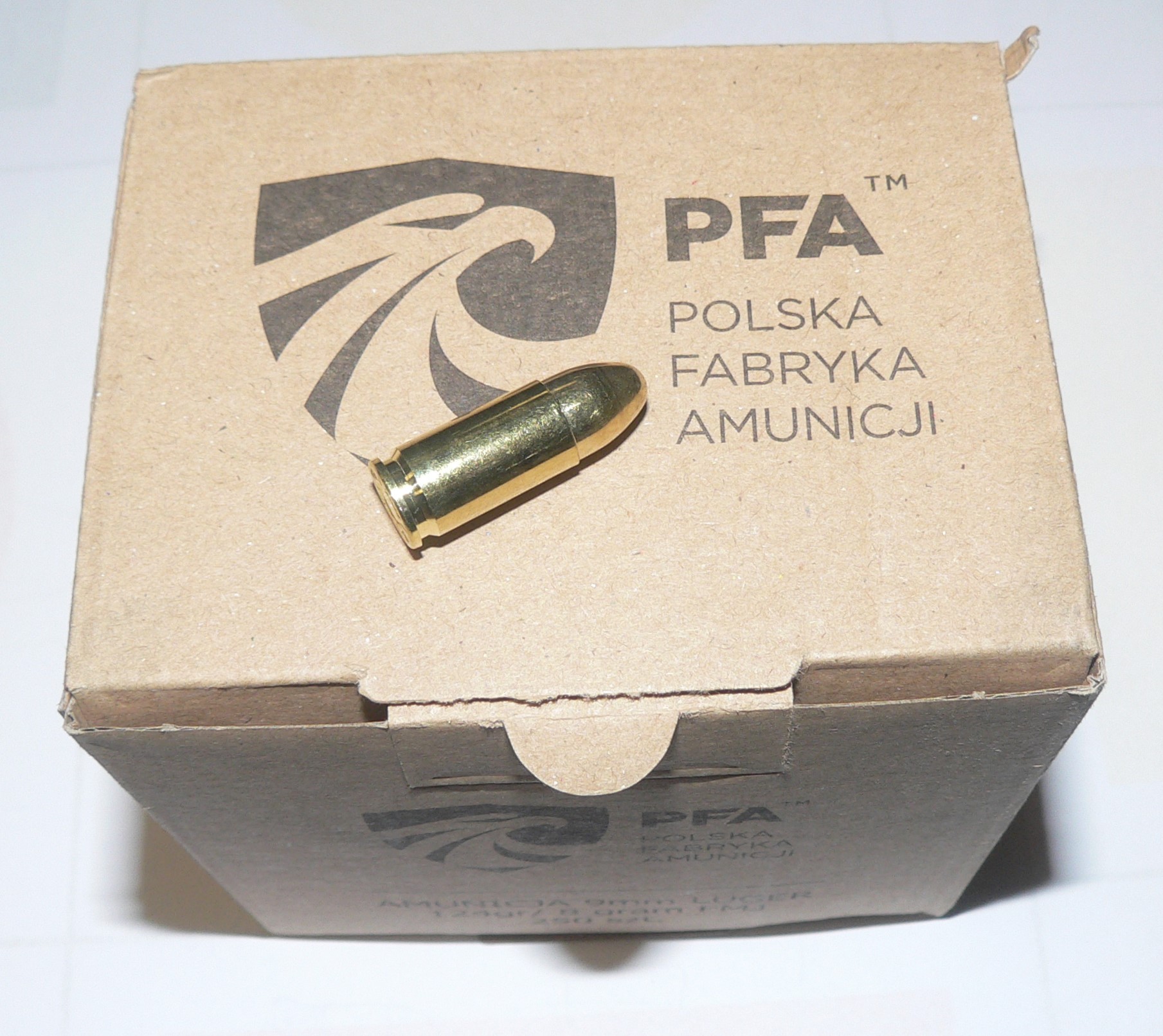 P1120257 9x19mm LUGER FMJ 124gr/8g PFA ELABOROWANA opakowanie 250szt - obrazek 1