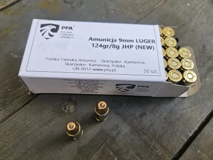 Amunicja PFA kal. 9mmP JHP 8g (124grs)