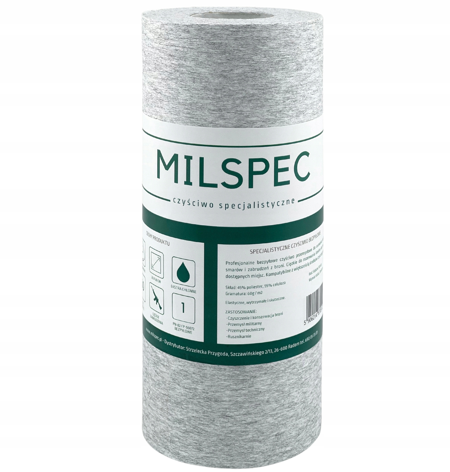 50 Czyściwo do czyszczenia broni - MILSPEC - Specjalistyczne bezpyłowe ściereczek 50szt - obrazek 1