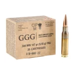 Amunicja GGG kal .308 Win 147 gr/9,55 g FMJ