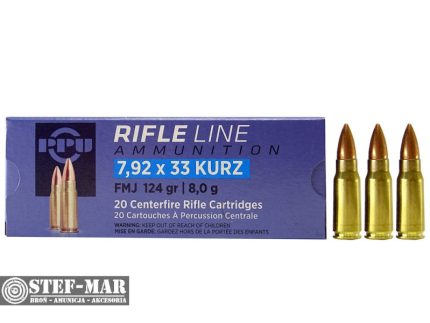 Amunicja PPU 7.92x33 Kurz FMJ 8g/124grs (20 szt.)