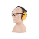 Ochronniki słuchu aktywne RealHunter Active PRO pomara. + okulary - obrazek 4