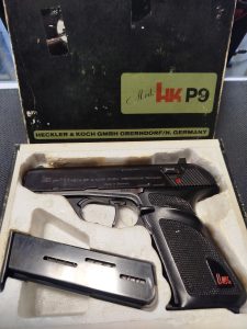 pistolet H&K P9S cena - widok z przodu