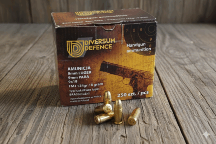 Amunicja 9x19mm Diversum cena - widok z przodu